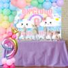 LaVenty 35 PCS On Cloud 9 Birthday Decoration for Girls - On Cloud 9 Backdrop, 32 inch Number 9 Balloon view 4