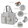 Breast Pump Bag - Baby Diaper Tote Bag with Laptop Sleeve Fit 15 Inch Laptop and Insulation Pocket, Fit Most Breast Pumps Like Medela, Spectra S1,S2 Avent (Brown) view 4