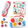 PLAY Baby Controller Toy - Bilingual Spanish & English Learning Toys, Pretend Video Game Controller & TV Remote Combo with Music and Light, Christmas Birthday Gift for Infants Toddlers 12+ Months view 1