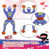 DG-Direct 28 Packs Valentine's Day Cards with Sticky Wall Climbing Men Ninja Toys, Kids Valentine Party Favor, Valentine's Day School Classroom Prizes, Valentine Exchange Gift view 4