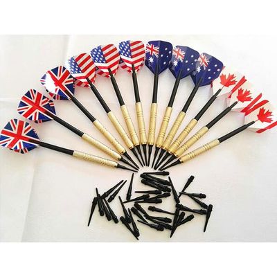 HXSCOO 12 Pieces Professional 14 Grams Soft Tip Darts Set with Extra Plastic Tips for Electronic Dartboard Accessories