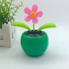 Walbest Solar Dancing Flower Car Dashboard Decorations - Funny Solar Powered Dancing Flower Pot Car Ornaments Flower Swinging Toy for Car Decor, Funny Gifts for Friends C view 1