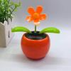 Walbest Solar Dancing Flower Car Dashboard Decorations - Funny Solar Powered Dancing Flower Pot Car Ornaments Flower Swinging Toy for Car Decor, Funny Gifts for Friends W view 1
