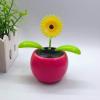 Walbest Solar Dancing Flower Car Dashboard Decorations - Funny Solar Powered Dancing Flower Pot Car Ornaments Flower Swinging Toy for Car Decor, Funny Gifts for Friends M view 1