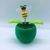 Walbest Solar Dancing Flower Car Dashboard Decorations - Funny Solar Powered Dancing Flower Pot Car Ornaments Flower Swinging Toy for Car Decor, Funny Gifts for Friends H view 1