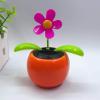 Walbest Solar Dancing Flower Car Dashboard Decorations - Funny Solar Powered Dancing Flower Pot Car Ornaments Flower Swinging Toy for Car Decor, Funny Gifts for Friends X view 1