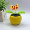 Walbest Solar Dancing Flower Car Dashboard Decorations - Funny Solar Powered Dancing Flower Pot Car Ornaments Flower Swinging Toy for Car Decor, Funny Gifts for Friends P view 1