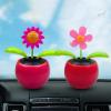 Walbest Solar Dancing Flower Car Dashboard Decorations - Funny Solar Powered Dancing Flower Pot Car Ornaments Flower Swinging Toy for Car Decor, Funny Gifts for Friends F view 4
