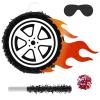 Car Wheel Pinata Race Car Birthday Party Supplies 12.9 Inch Car Theme Party Decorations for Baby Shower, Bridal Shower, Race Car Theme Party