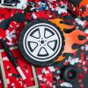 Car Wheel Pinata Race Car Birthday Party Supplies 12.9 Inch Car Theme Party Decorations for Baby Shower, Bridal Shower, Race Car Theme Party view 3