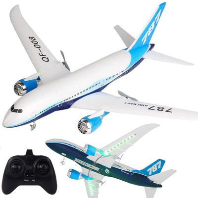Ssccgym QF008 787 Remote Control Fixed-Wing Aeroplanes Aircraft for 14Y+ Beginners Expert Boeing 787 Three-Channel High-Flying 1000 Meters Special Connection Roll Epp Hobby RC Plane