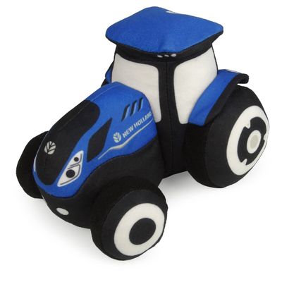 Universal Hobbies UH Kids Blue New Holland T7 Tractor - Small Size - Plush Toy UHK1156- New