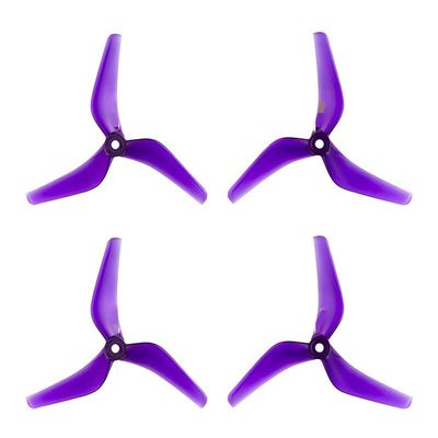 KEYESMINER Drone Accessories for Azure Power LCP 5140 5.1X4X3 3-Blade PC Propeller Light Control Props for RC FPV Racing Freestyle 5inch 5.1inch Drones Replaceable (Color : 4Pairs Purple)