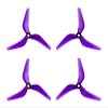 KEYESMINER Drone Accessories for Azure Power LCP 5140 5.1X4X3 3-Blade PC Propeller Light Control Props for RC FPV Racing Freestyle 5inch 5.1inch Drones Replaceable (Color : 4Pairs Purple) view 1