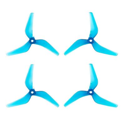 KEYESMINER Drone Accessories for Azure Power LCP 5140 5.1X4X3 3-Blade PC Propeller Light Control Props for RC FPV Racing Freestyle 5inch 5.1inch Drones Replaceable (Color : 2Pairs Blue)