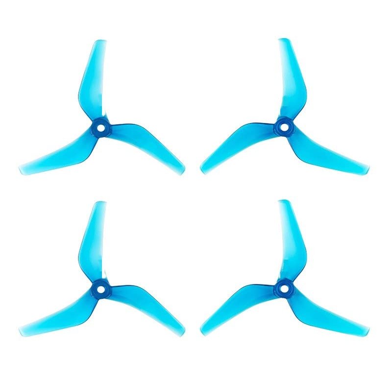KEYESMINER Drone Accessories for Azure Power LCP 5140 5.1X4X3 3-Blade PC Propeller Light Control Props for RC FPV Racing Freestyle 5inch 5.1inch Drones Replaceable (Color : 2Pairs Blue)