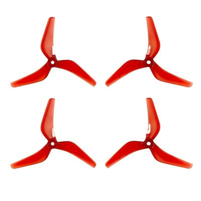 KEYESMINER Drone Accessories for Azure Power LCP 5140 5.1X4X3 3-Blade PC Propeller Light Control Props for RC FPV Racing Freestyle 5inch 5.1inch Drones Replaceable (Color : 2Pairs Red)