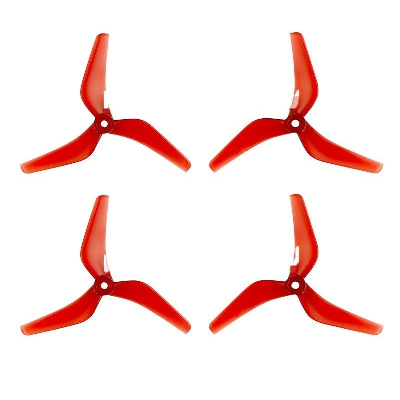 KEYESMINER Drone Accessories for Azure Power LCP 5140 5.1X4X3 3-Blade PC Propeller Light Control Props for RC FPV Racing Freestyle 5inch 5.1inch Drones Replaceable (Color : 2Pairs Red)