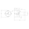 Brushless Power Thruster, high Temperature Resistant Underwater Thruster, CNC machined Fully Sealed Saltwater Aluminum Alloy for hydrofoil CW view 4