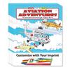 ZOCO  Aviation Adventures and Flying  Custom Educational Coloring Books (250 Bulk Pack, With Crayons)  Airplanes, Pilots, Airlines Handout  Games, Puzzles, Activities for Kids view 1