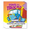 ZOCO  Tons of Trucks  Custom Coloring Books (250 Bulk Pack, With Crayons)  Construction & Trucking Company Promotional Handout for Kids view 1