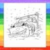ZOCO  Tons of Trucks  Custom Coloring Books (250 Bulk Pack, With Crayons)  Construction & Trucking Company Promotional Handout for Kids view 2