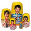 KaleaBoutique Long Lasting Collectible Beatles 5 Piece Russian Style Nesting Doll Memorabilia Stacking Matryoshka Doll - 5.75 Inches Tall - Includes a Glossy Blue Gift Box view 2