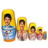 KaleaBoutique Long Lasting Collectible Beatles 5 Piece Russian Style Nesting Doll Memorabilia Stacking Matryoshka Doll - 5.75 Inches Tall - Includes a Glossy Blue Gift Box view 3