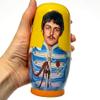 KaleaBoutique Long Lasting Collectible Beatles 5 Piece Russian Style Nesting Doll Memorabilia Stacking Matryoshka Doll - 5.75 Inches Tall - Includes a Glossy Blue Gift Box view 4