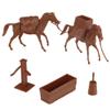 BMC Classic Marx Western Pack Horses Old West Cowboy Plastic Playset Accessories view 1