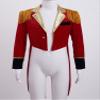 Aislor Kids Boys Tuxedo Tailcoat Fancy Dress Gentleman Jacket Long Sleeve Tassel Uniform Coat Circus Ringmaster Costume Red 12 Years view 3