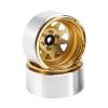 4PCS Deep Dish Wagon Metal 1.9 Beadlock Wheel Hub Rim for 1/10 RC Crawler Axial SCX10 90046 Traxxas TRX4 RC4WD D90 ( Color : Yellow ) view 3