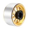 4PCS Deep Dish Wagon Metal 1.9 Beadlock Wheel Hub Rim for 1/10 RC Crawler Axial SCX10 90046 Traxxas TRX4 RC4WD D90 ( Color : Yellow ) view 4
