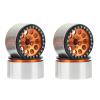 Greendhat 4PCS Metal 2.2 Beadlock Wheel Hub Rim for 1/10 RC Crawler Axial SCX10 RR10 Wraith 90056 90048 Traxxas TRX4 TRX-6, ( Color : Orange ) view 1