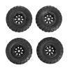 4PCS 47X18mm Wheel Rims Tires Tyre Set for Axial SCX24 90081 AXI00001 1/24 RC Crawler Car Upgrade Parts Accessories ( Color : Black ) view 3