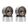 4PCS Metal 2.2 Beadlock Wheel Hub Rim for 1/10 RC Crawler Axial SCX10 RR10 Wraith 90056 90048 Traxxas TRX4 TRX-6, ( Color : Green ) view 1