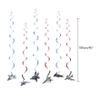 Fighter Jet Aircraft Party Supplies - Air Force Birthday Decorations - Airplane Hanging Swirl Fighter Jet Decorations view 4