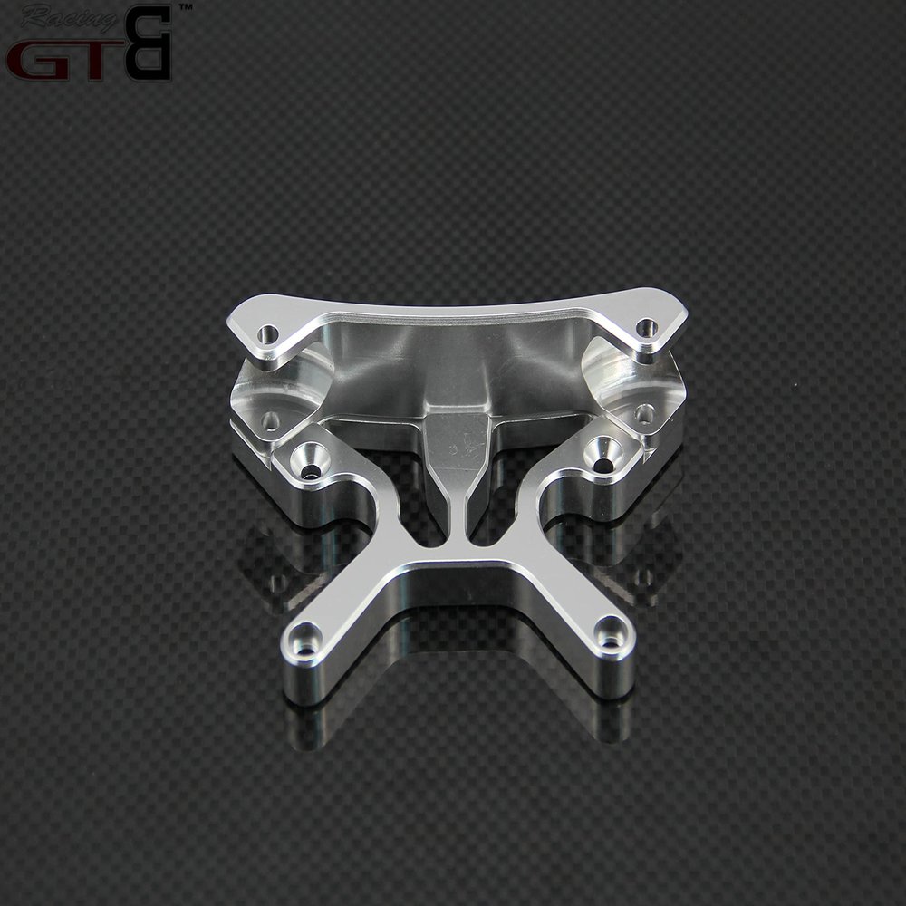 GTBRacing CNC Aluminum 1/5 RC Car Front Shock Tower Brace for HPI Baja 5b ss (Front Silver)