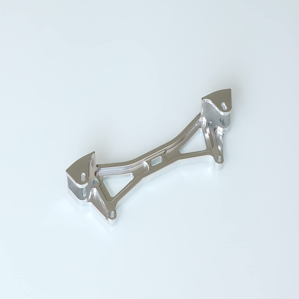 GTBRacing CNC Aluminum 1/5 RC Car Rear Shock Tower Brace for HPI Baja 5b ss 5t 5sc (Rear Silver)