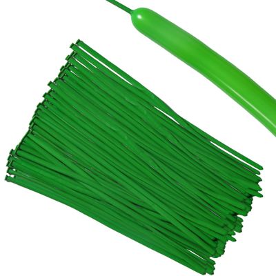 100Pcs 260 Balloons Long Balloons Animals Twisting Balloons Latex Balloon Garland for Birthday Wedding Party Decorations (Pine Green)