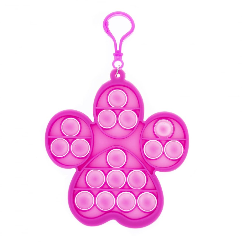 Paw Patrol Push Pop It Sensory Fidget Toys Stress and Anxiety Relief with Keychain - Pink