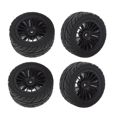 Accessories 4Pcs Rubber Tires Tyre Wheel for SG1603 SG1604 SG 1603 UDIRC UD1601 UD1602 UD1603 UD1604 1/16 RC Car Upgrade Parts ( Color : Black )