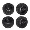 Accessories 4Pcs Rubber Tires Tyre Wheel for SG1603 SG1604 SG 1603 UDIRC UD1601 UD1602 UD1603 UD1604 1/16 RC Car Upgrade Parts ( Color : Black ) view 1