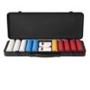 SLOWPLAY Godel Ceramic Poker Chips Set for Texas Hold'em, 500 PCS [Blank Chips], 39mm & 10g Each | Features a High-end Chip case with Extra Durable German Polycarbonate Shell view 1
