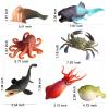 SCAHOW Rubber Ocean Animals Toys, TPR Soft Stretchy Toys for Boys and Girls, Floating Bath Toys Squishy Sea Creatures for Kids view 2