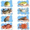 SCAHOW Rubber Ocean Animals Toys, TPR Soft Stretchy Toys for Boys and Girls, Floating Bath Toys Squishy Sea Creatures for Kids view 3