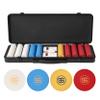 SLOWPLAY Godel Ceramic Poker Chips Set for Texas Hold'em, 500 PCS [Blank Chips], 43mm & 12g Each | Features a High-end Chip case with Extra Durable German Polycarbonate Shell view 1