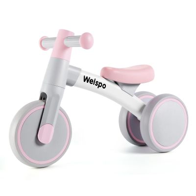 welspo Baby Balance Bikes for 1 Year Old Boys Girls 12-24 Months Kids Toddler First Bicycle Infant Walker Children No Pedal 3 Wheels Mini Bike Riding Toys(Pink)