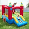 MEDIMALL Inflatable Bouncer, Blowup Bouncy Castle with Jumping Area, Wide Slide, Indoor Outdoor Bounce House for Backyard, Lawn, Park, 480W Blower Included view 2