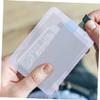 DECHOUS Card Protective Cover Set of 30 Clear PVC Sleeves for Id Cards Name Tags Protective Film view 4